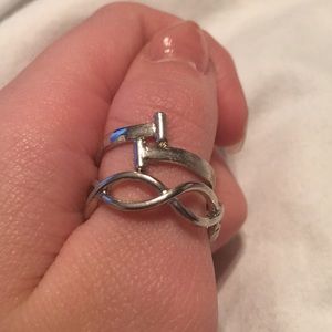 Silver ring set